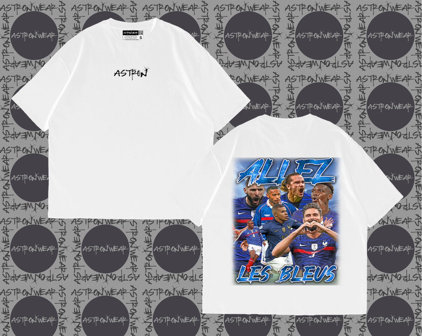 Camiseta oversize de ASTRONWEAR — diseño gráfico deportivo