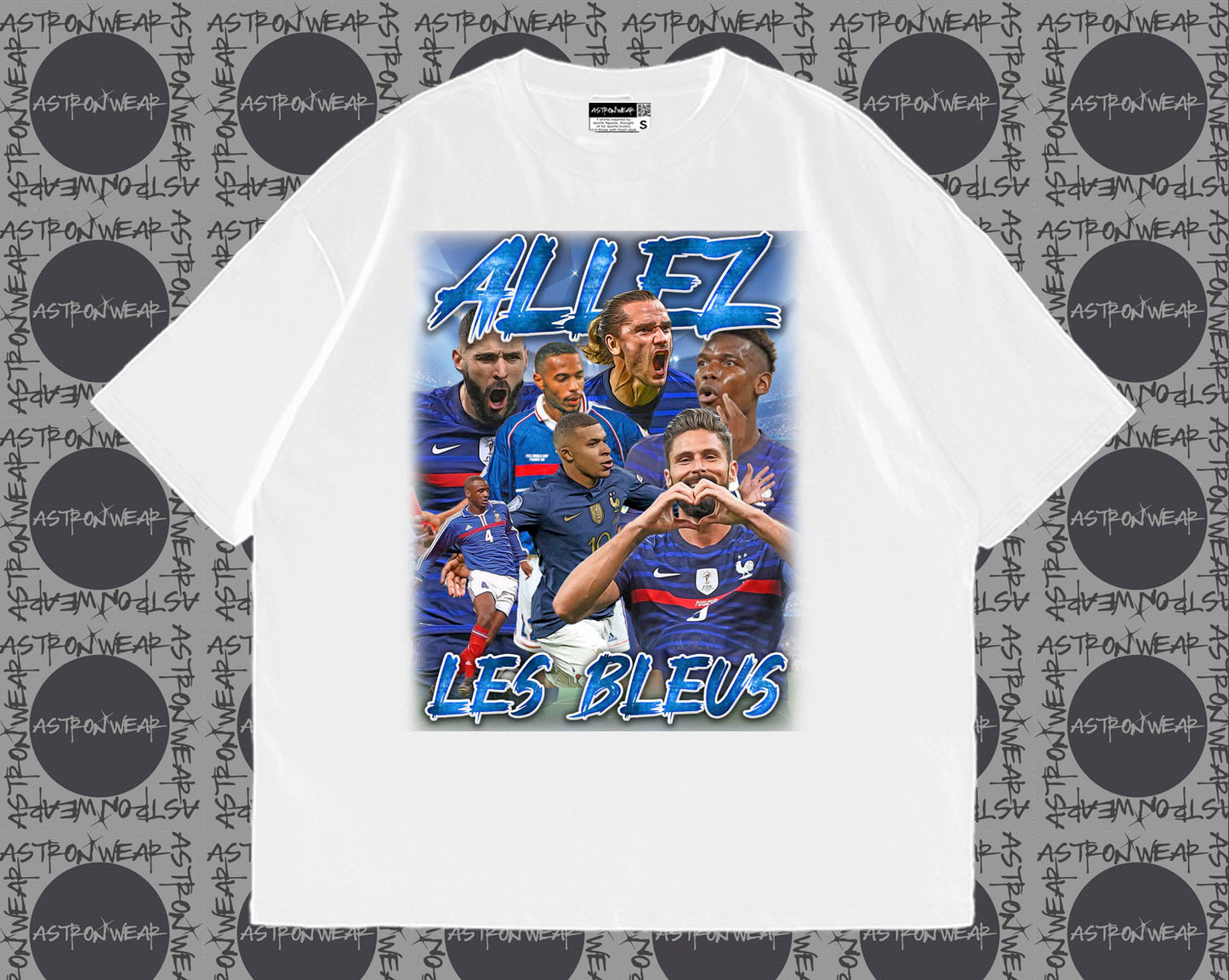 CAMISETA OVERSIZE ALLEZ LE BLUES
