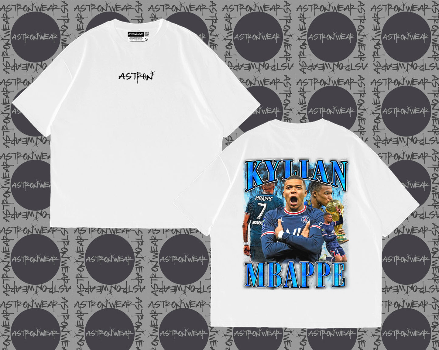 Camiseta oversize de ASTRONWEAR — diseño gráfico deportivo