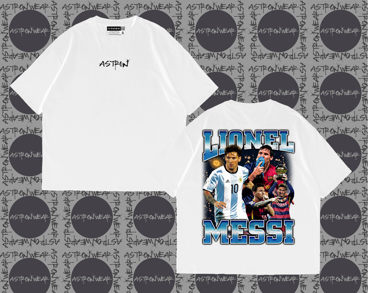 Camiseta oversize de ASTRONWEAR — diseño gráfico deportivo