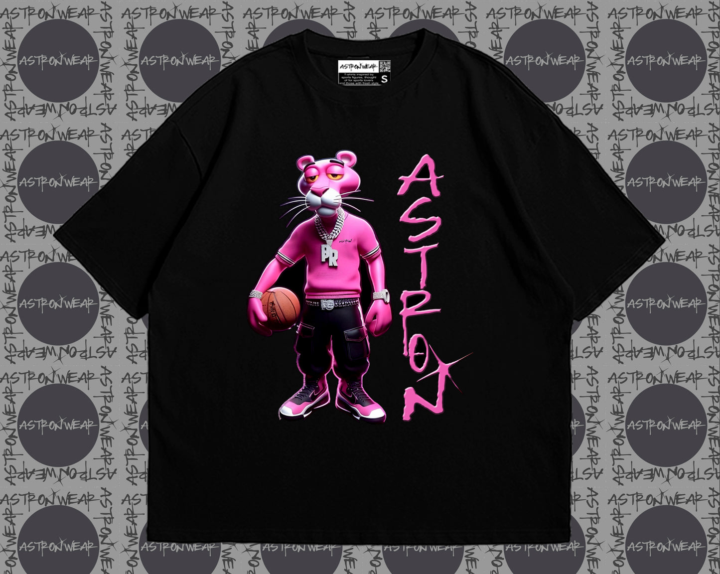CAMISETA OVERSIZE ASTRON PANTPINK