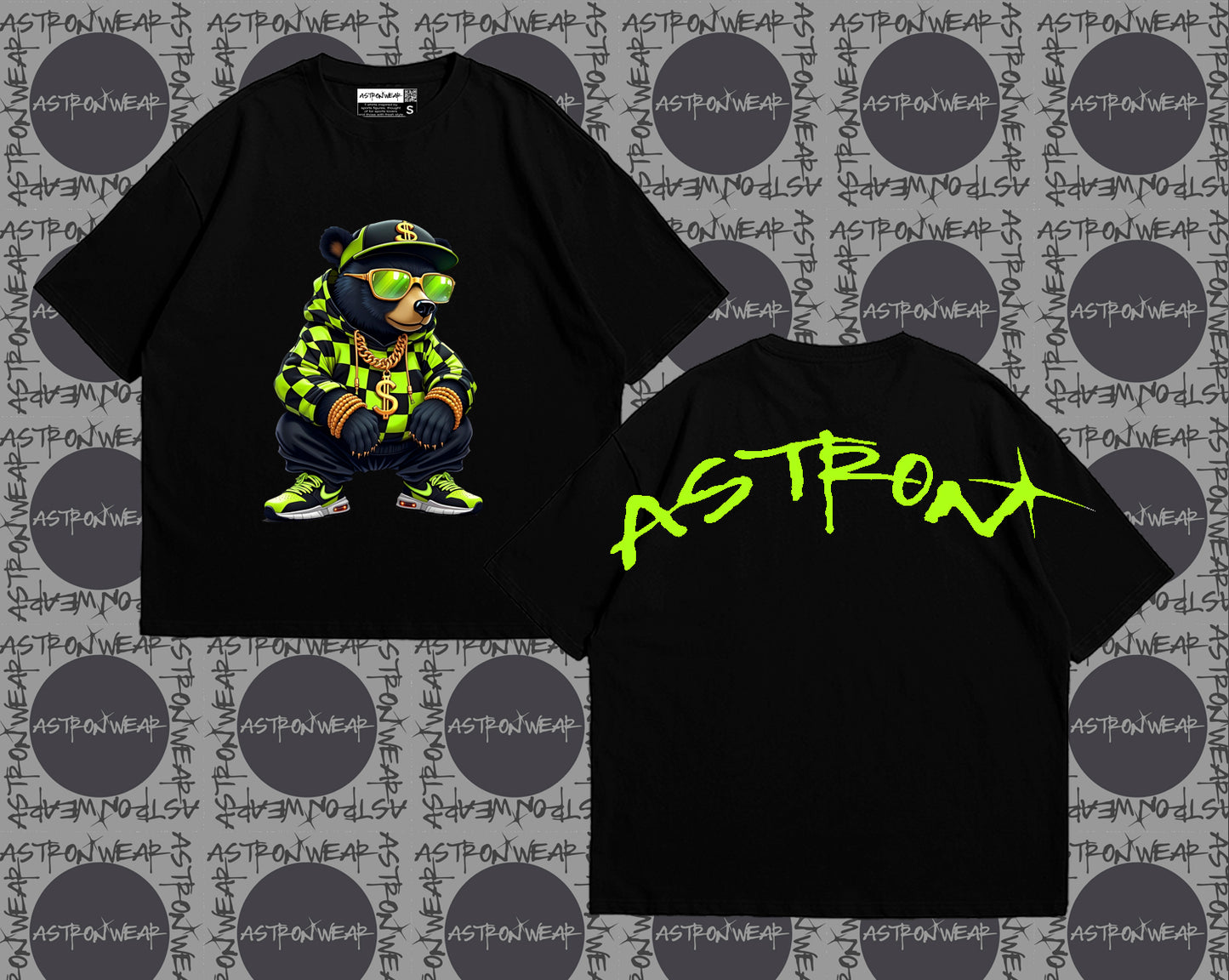 CAMISETA OVERSIZE BEAR FLUOR