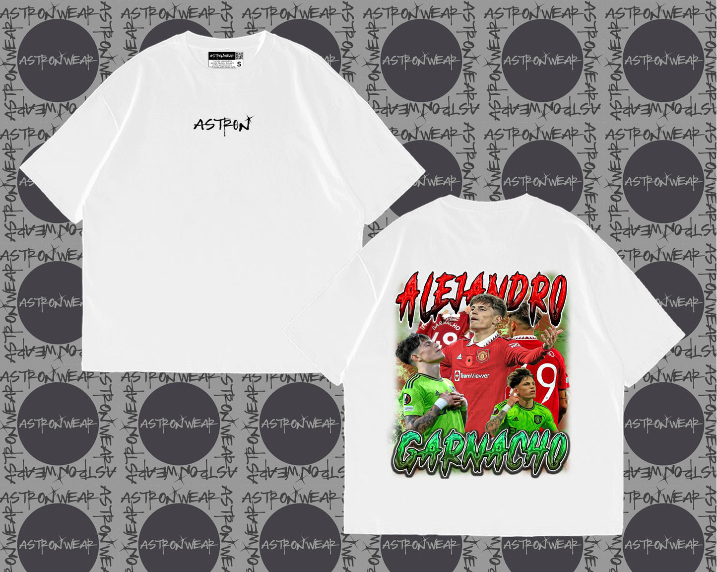 Camiseta oversize de ASTRONWEAR — diseño gráfico deportivo