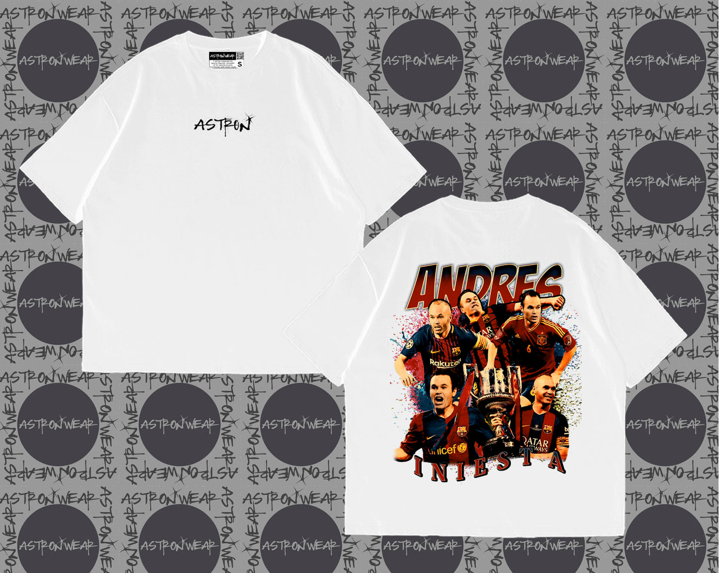 Camiseta oversize de ASTRONWEAR — diseño gráfico deportivo