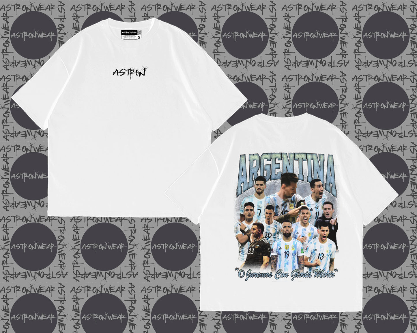 Camiseta oversize de ASTRONWEAR — diseño gráfico deportivo