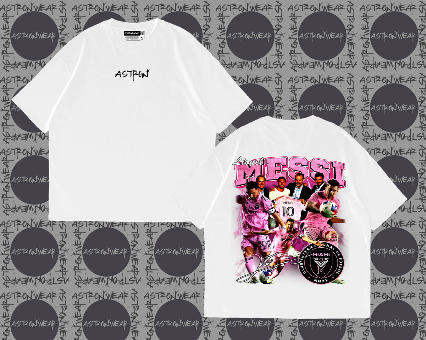 Camiseta oversize de ASTRONWEAR — diseño gráfico deportivo