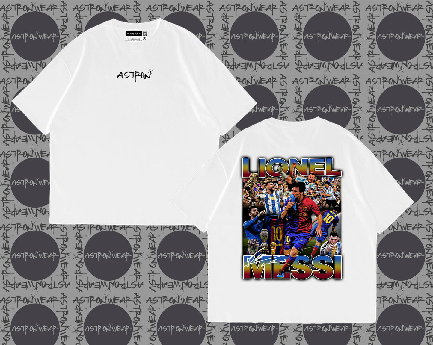 Camiseta oversize de ASTRONWEAR — diseño gráfico deportivo