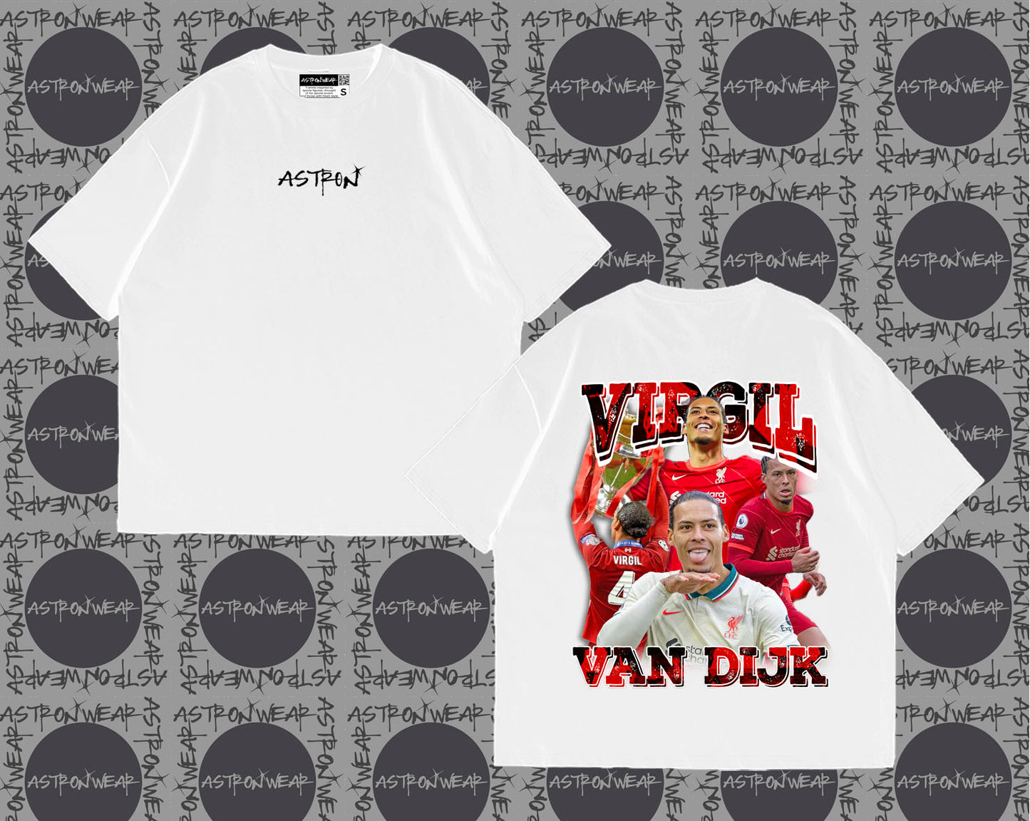 Camiseta oversize de ASTRONWEAR — diseño gráfico deportivo