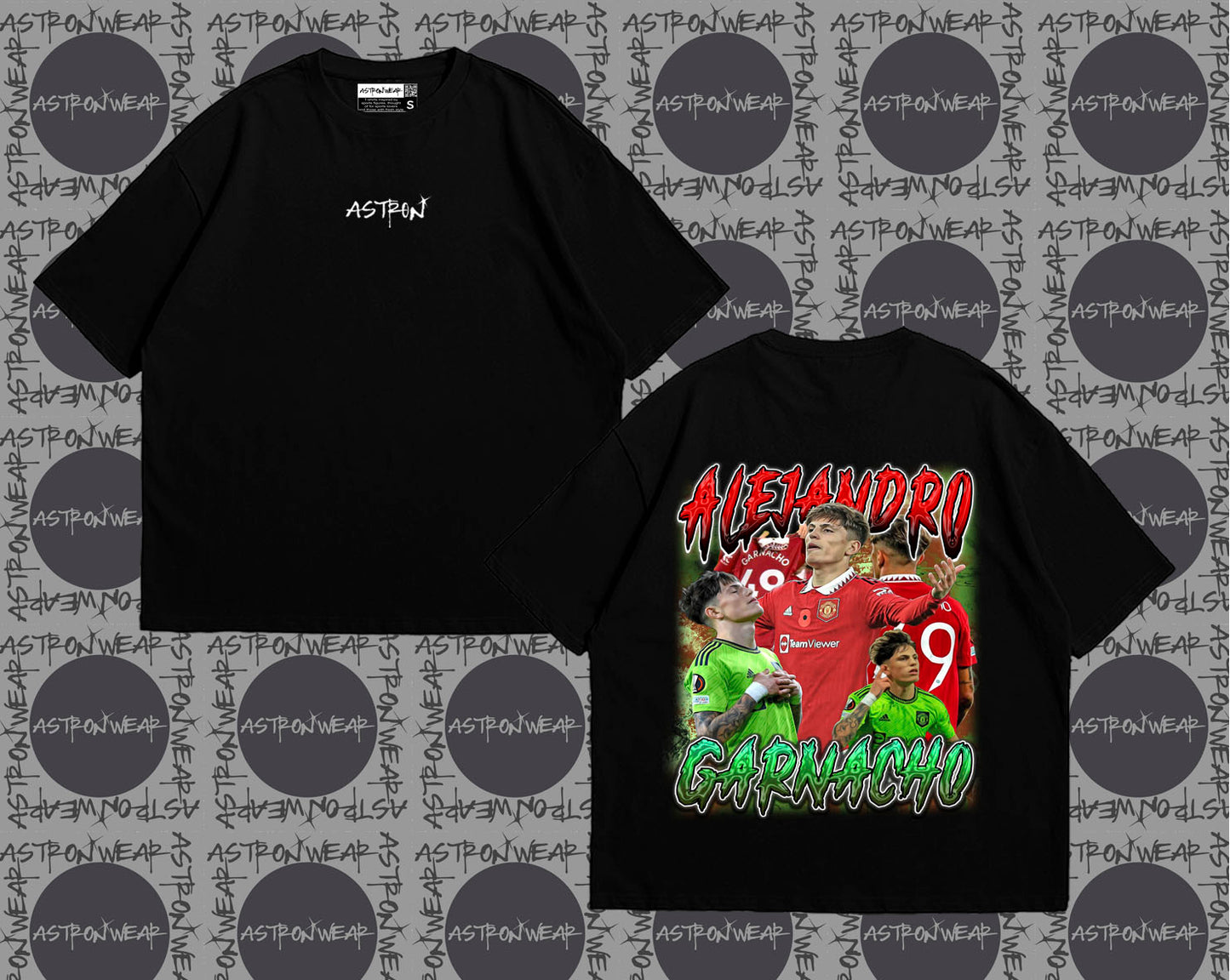 Camiseta oversize de ASTRONWEAR — diseño gráfico deportivo