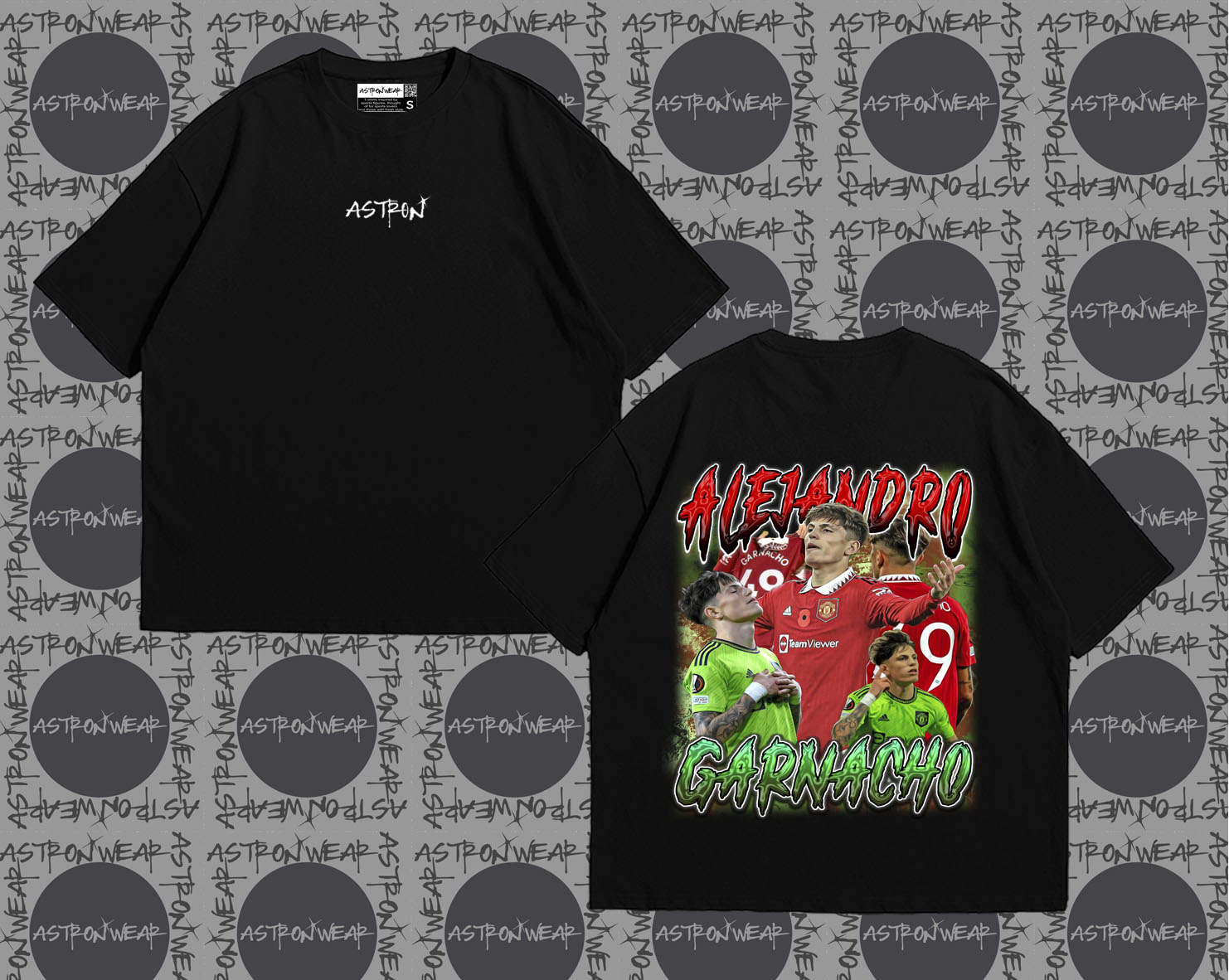 Camiseta oversize de ASTRONWEAR — diseño gráfico deportivo