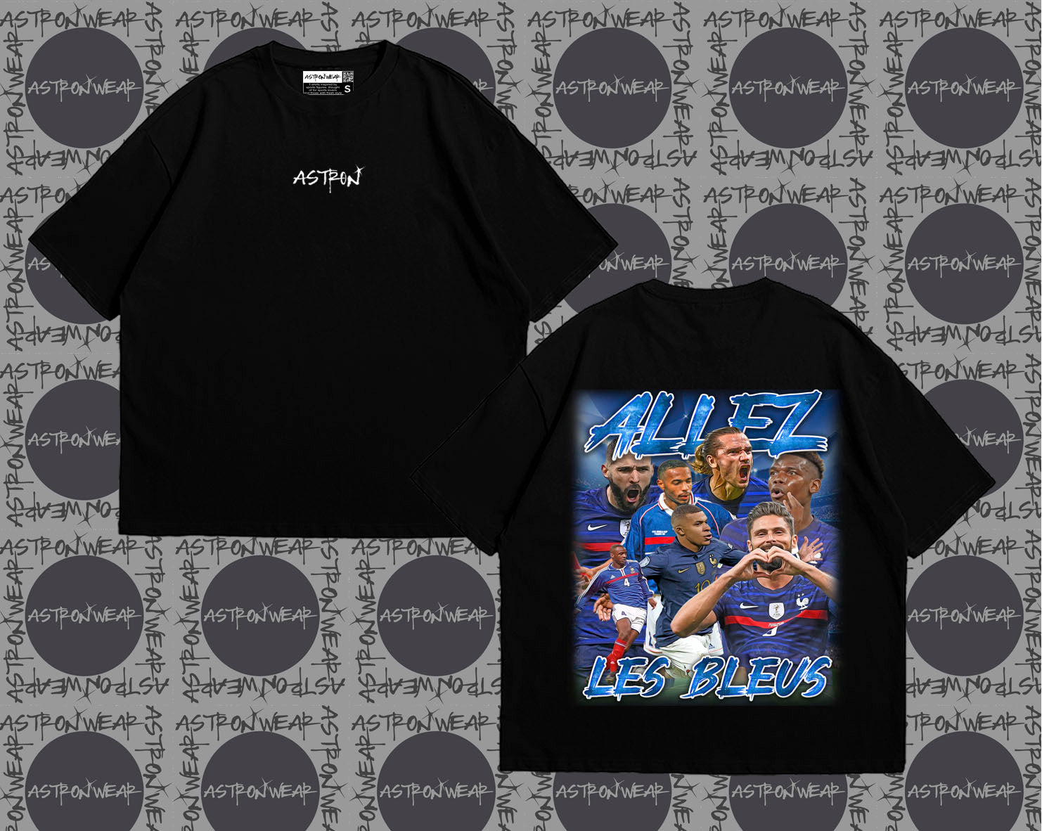 Camiseta oversize de ASTRONWEAR — diseño gráfico deportivo