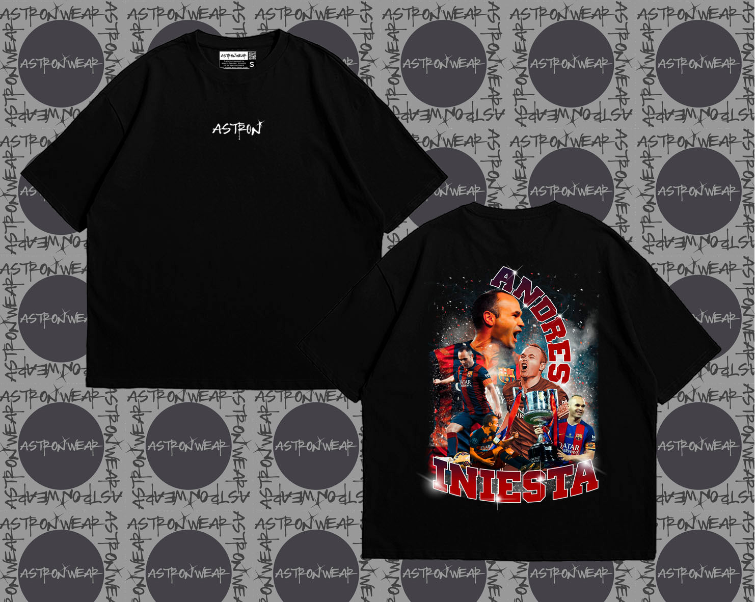 Camiseta oversize de ASTRONWEAR — diseño gráfico deportivo
