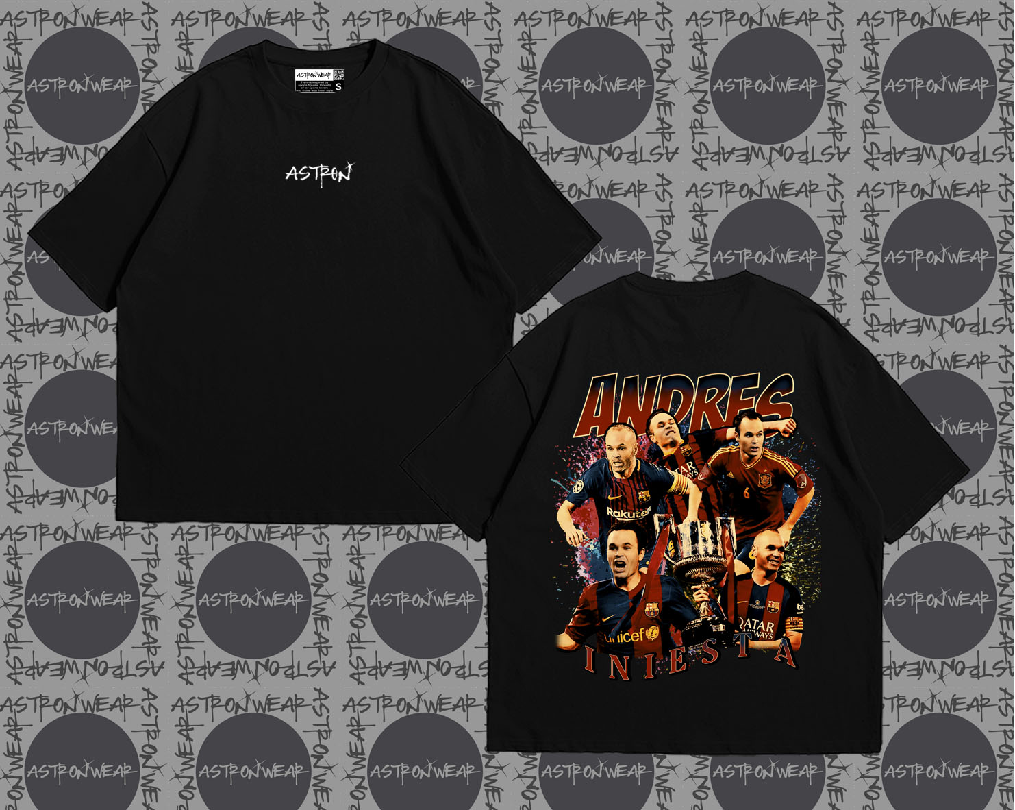 Camiseta oversize de ASTRONWEAR — diseño gráfico deportivo