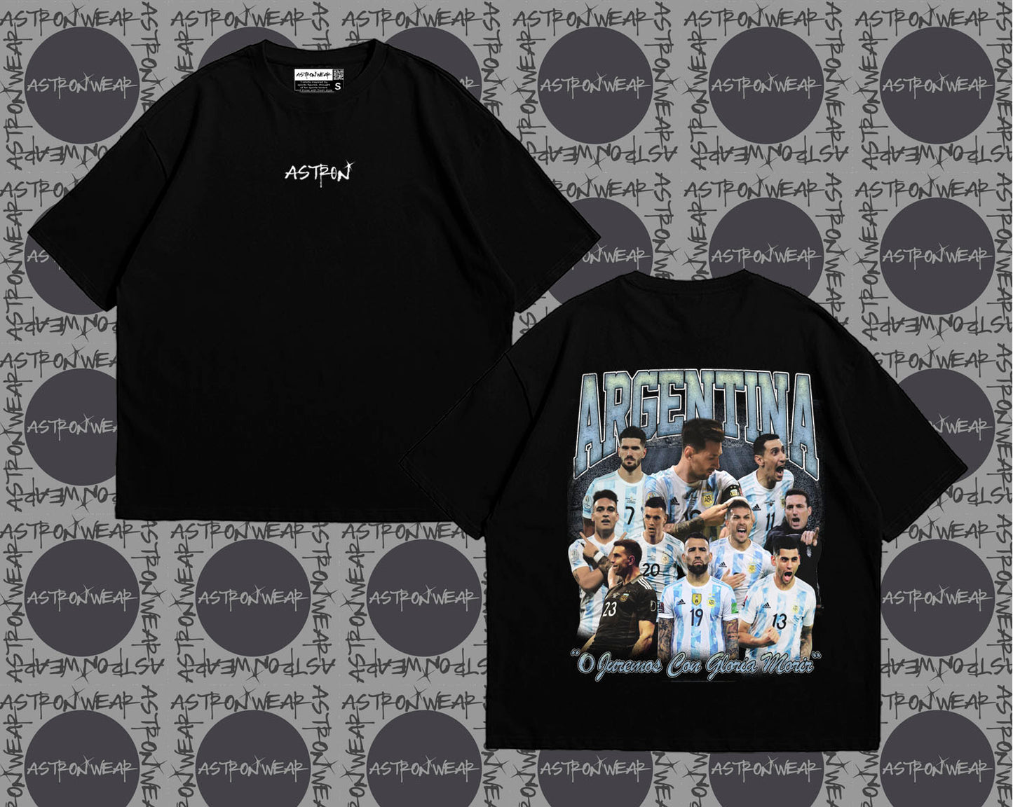 Camiseta oversize de ASTRONWEAR — diseño gráfico deportivo