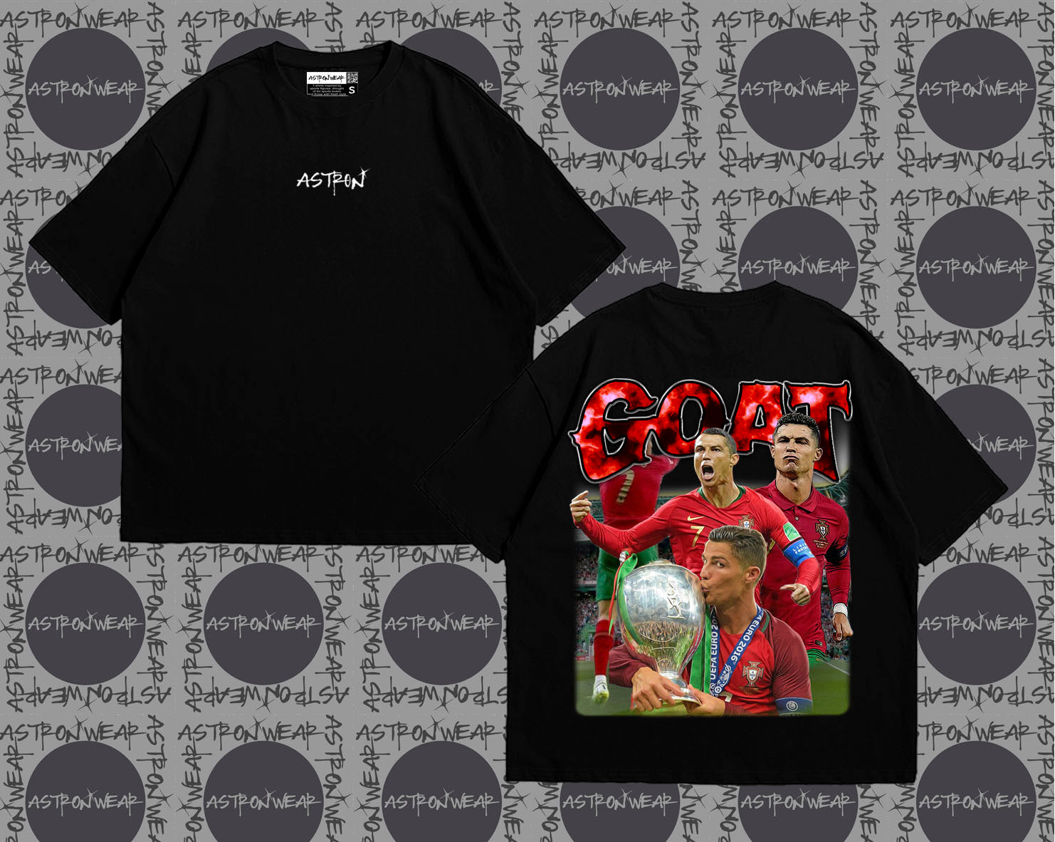 Camiseta oversize de ASTRONWEAR — diseño gráfico deportivo