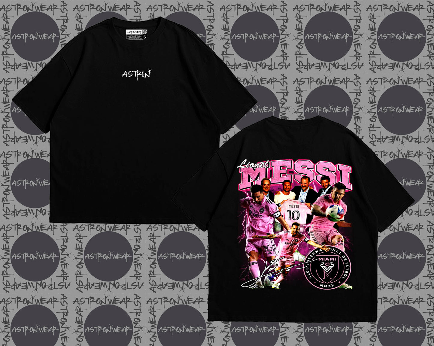 Camiseta oversize de ASTRONWEAR — diseño gráfico deportivo