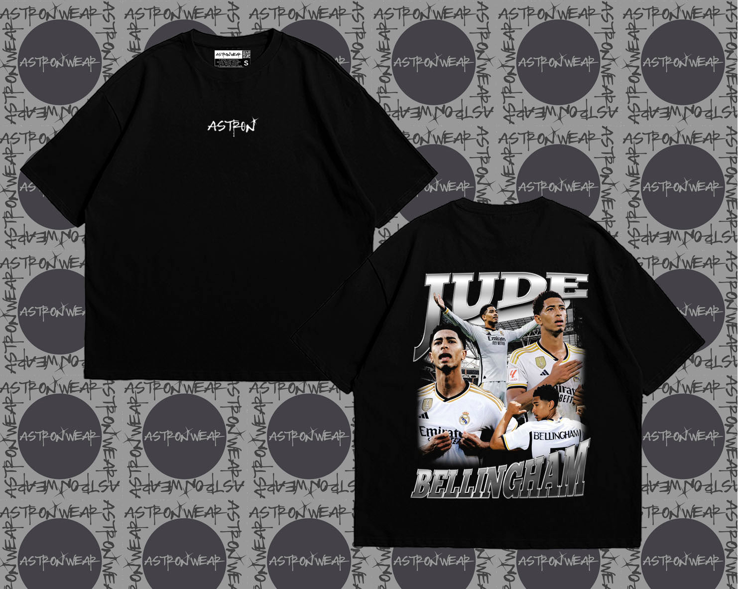 Camiseta oversize de ASTRONWEAR — diseño gráfico deportivo