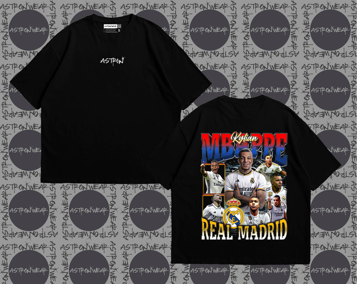 Camiseta oversize de ASTRONWEAR — diseño gráfico deportivo