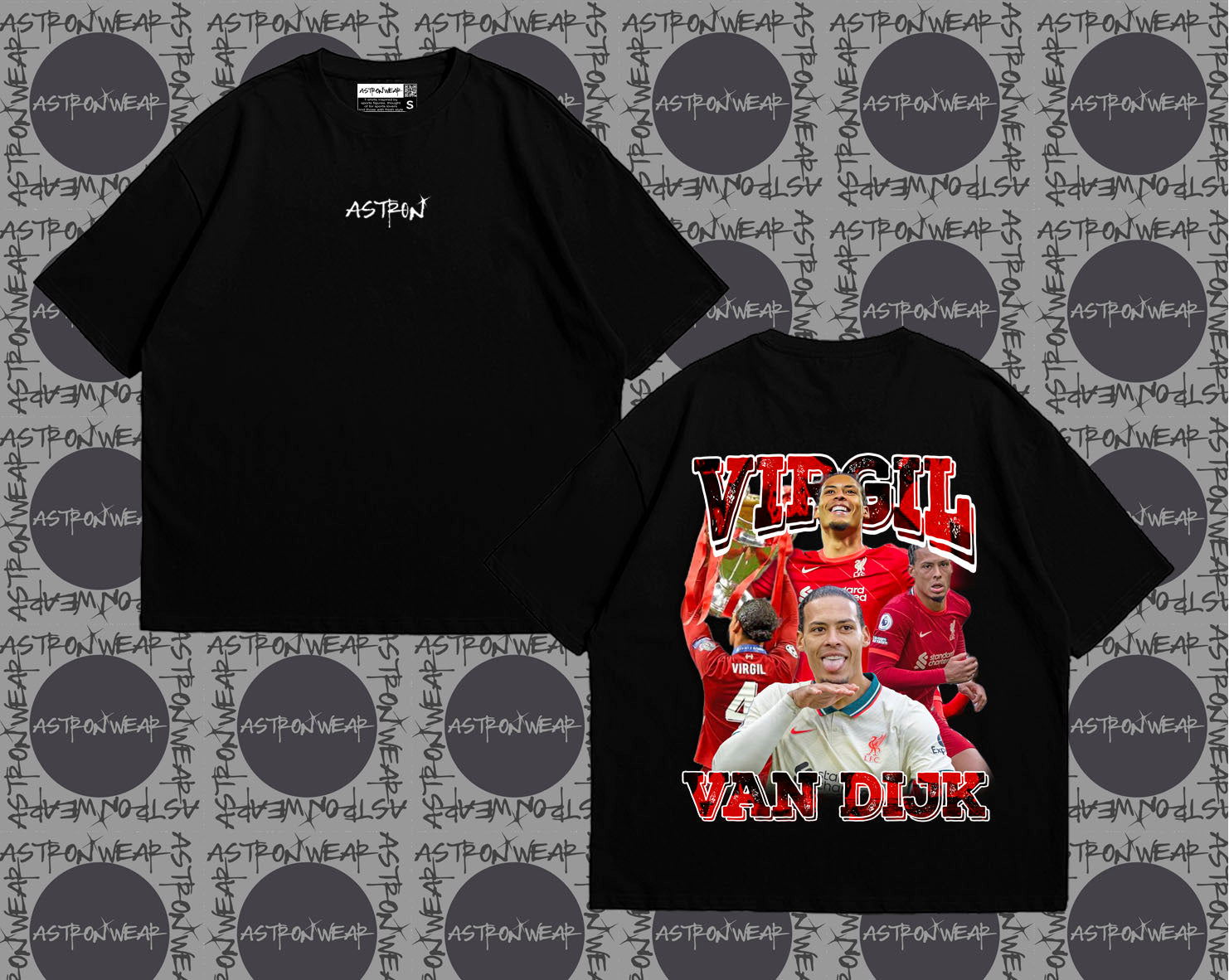 Camiseta oversize de ASTRONWEAR — diseño gráfico deportivo