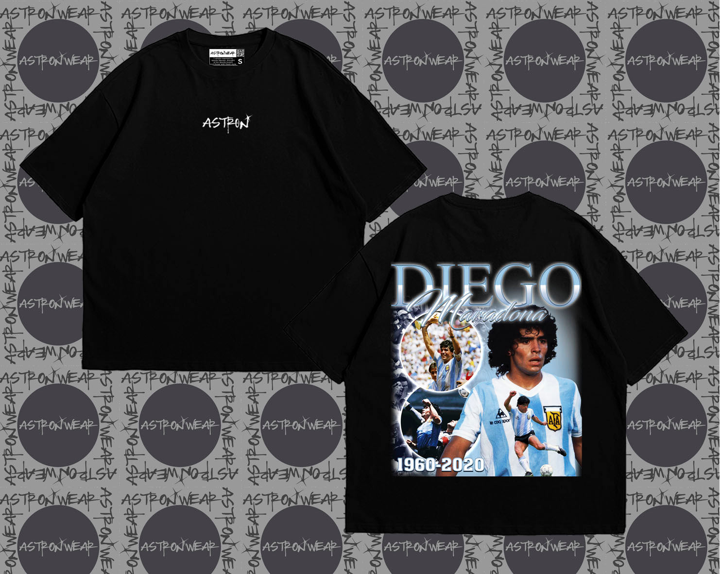 Camiseta oversize de ASTRONWEAR — diseño gráfico deportivo