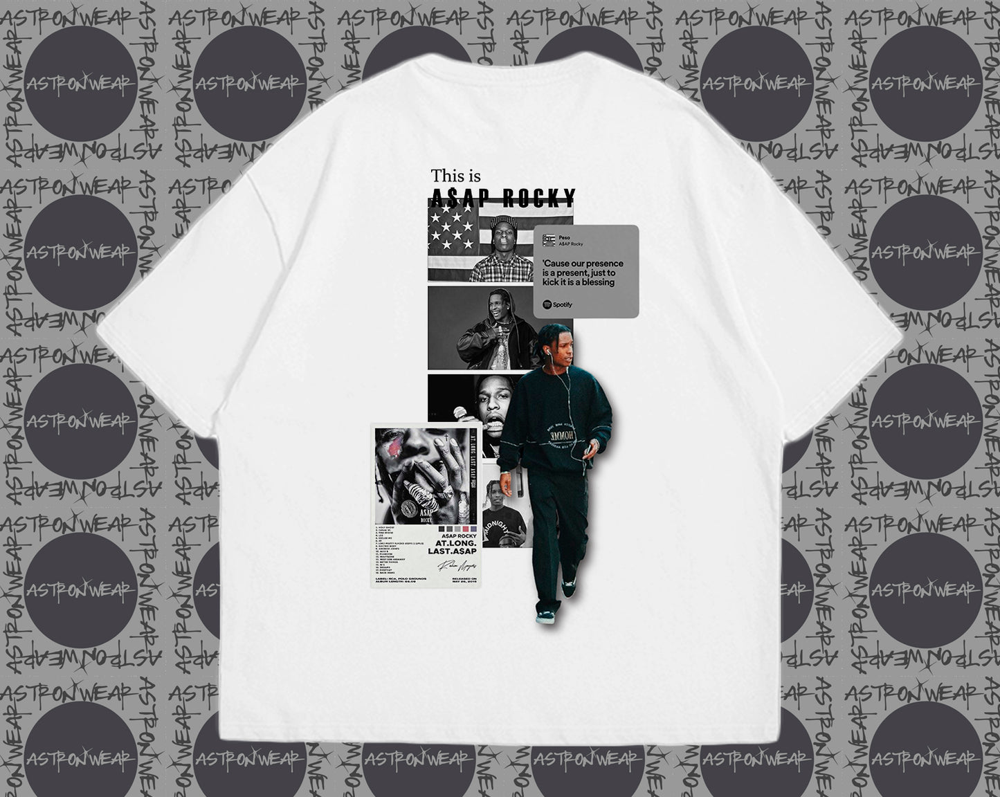 CAMISETA OVERSIZE A$AP ROCKY