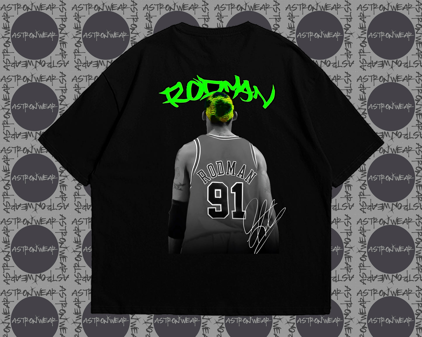 CAMISETA OVERSIZE RODMAN GREEN