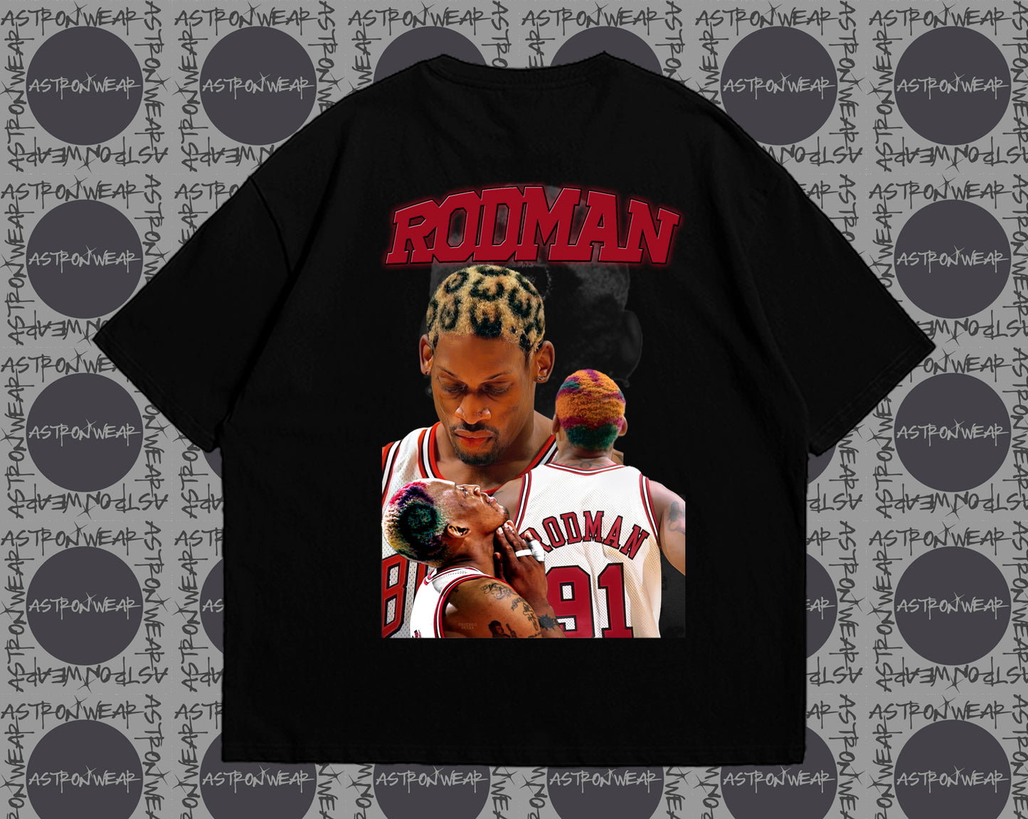 CAMISETA OVERSIZE RODMAN RED