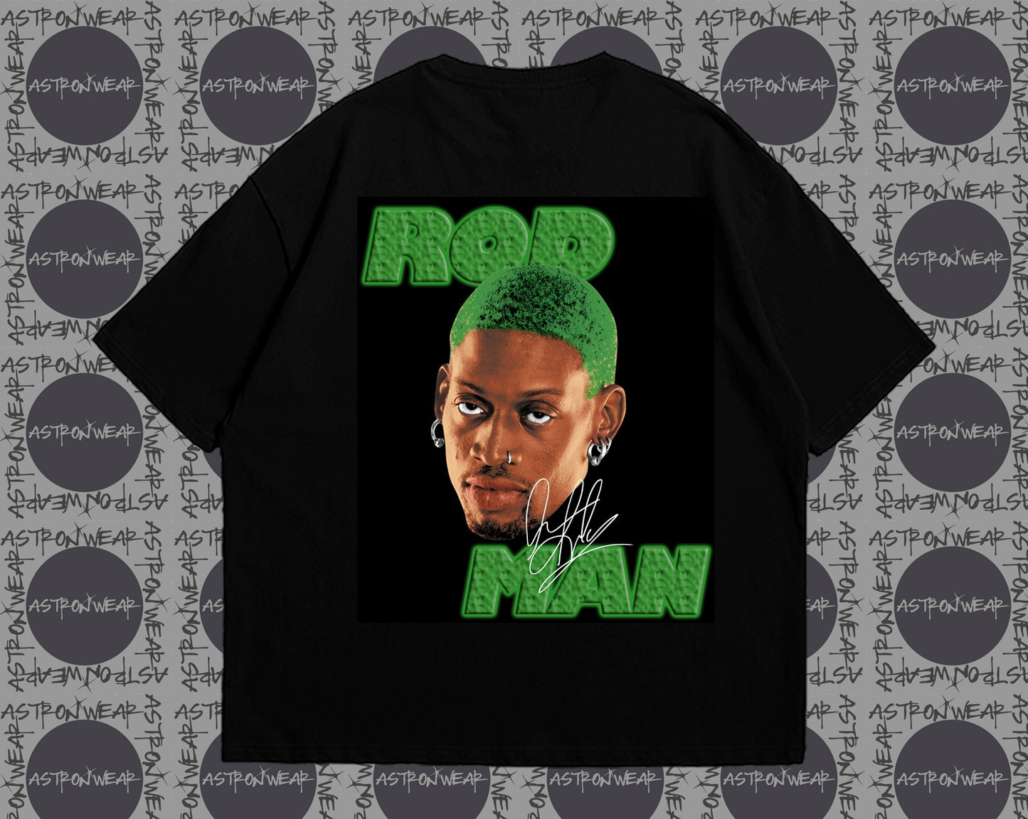 CAMISETA OVERSIZE RODMAN GREEN FULL