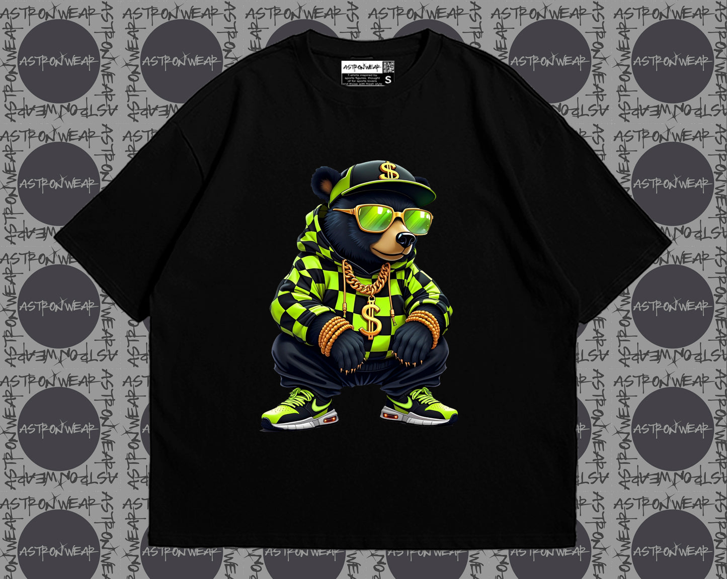 CAMISETA OVERSIZE BEAR FLUOR